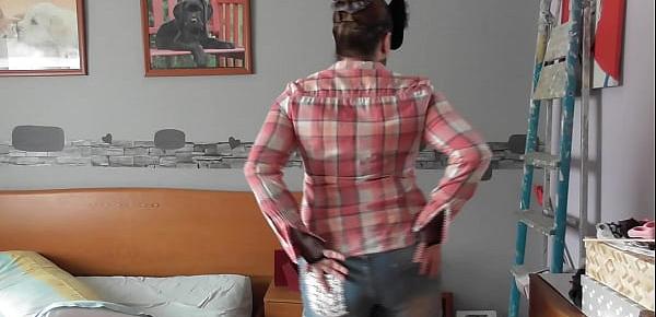 My busty stepsister likes to get me horny